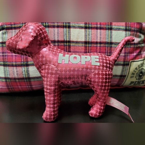 PINK Victoria's Secret Accessories - Pink VS Dog metallic Hope Rare